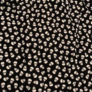 Hot Topic Skull Print Skirt NWOT